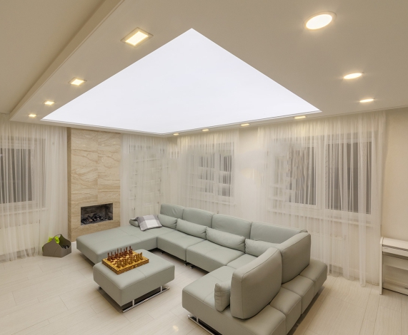 Светопрозрачные натяжные потолки